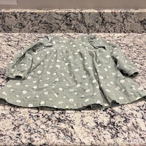 Angel Dear Green Floral Dress